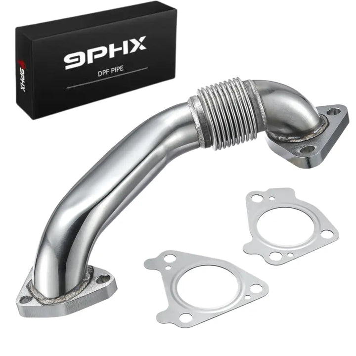 2001-2016 LLY LBZ LMM LML LB7 Duramax 6.6L Exhaust Up-Pipe(Passenger Side) for GMC Chevrolet Chevy - DPF Delete Kit