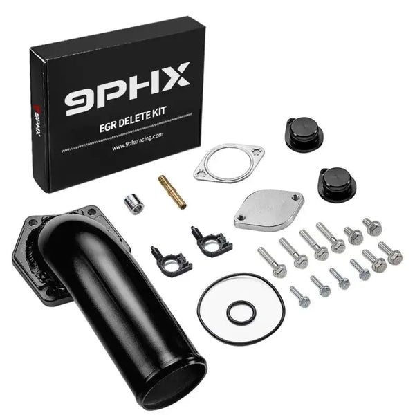 9PHX 2008-2010 Powerstroke 6.4L EGR Delete Kit w/High Flow Intake Elbow for Ford F250 F350 F450