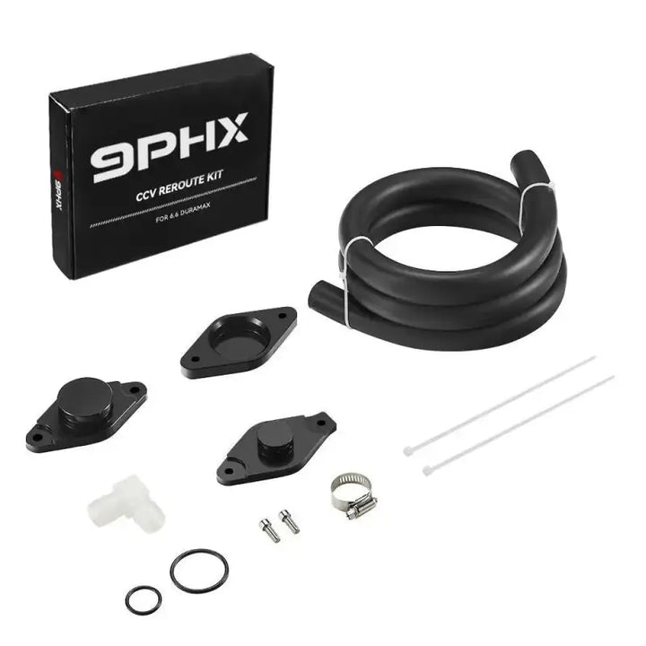 9PHX 2011-2016 6.6L Duramax LML CCV PCV Reroute Engine Ventilation Kit