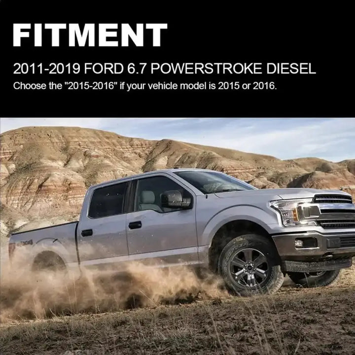 9PHX 2011-2019 Powerstroke 6.7L EGR Delete Kit w/Coolant Bypass Black for Ford F250 F350 F450 F550