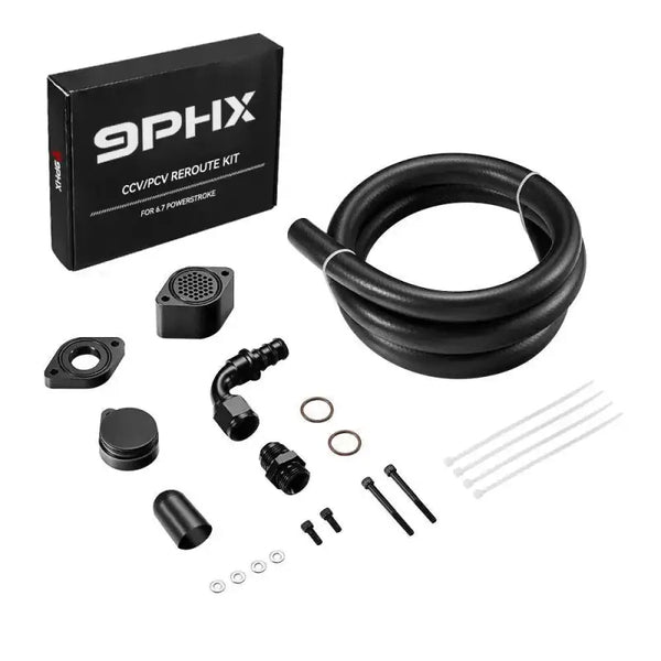 CCV Reroute Kit PCV Delete and Crankcase Vent Parts – 9phxracing