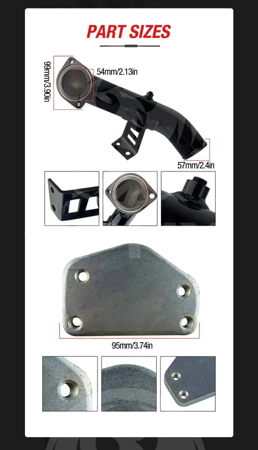 2004 2005 LLY Duramax EGR Delete Kit With High Flow Intake for GMC Chevy Chevrolet