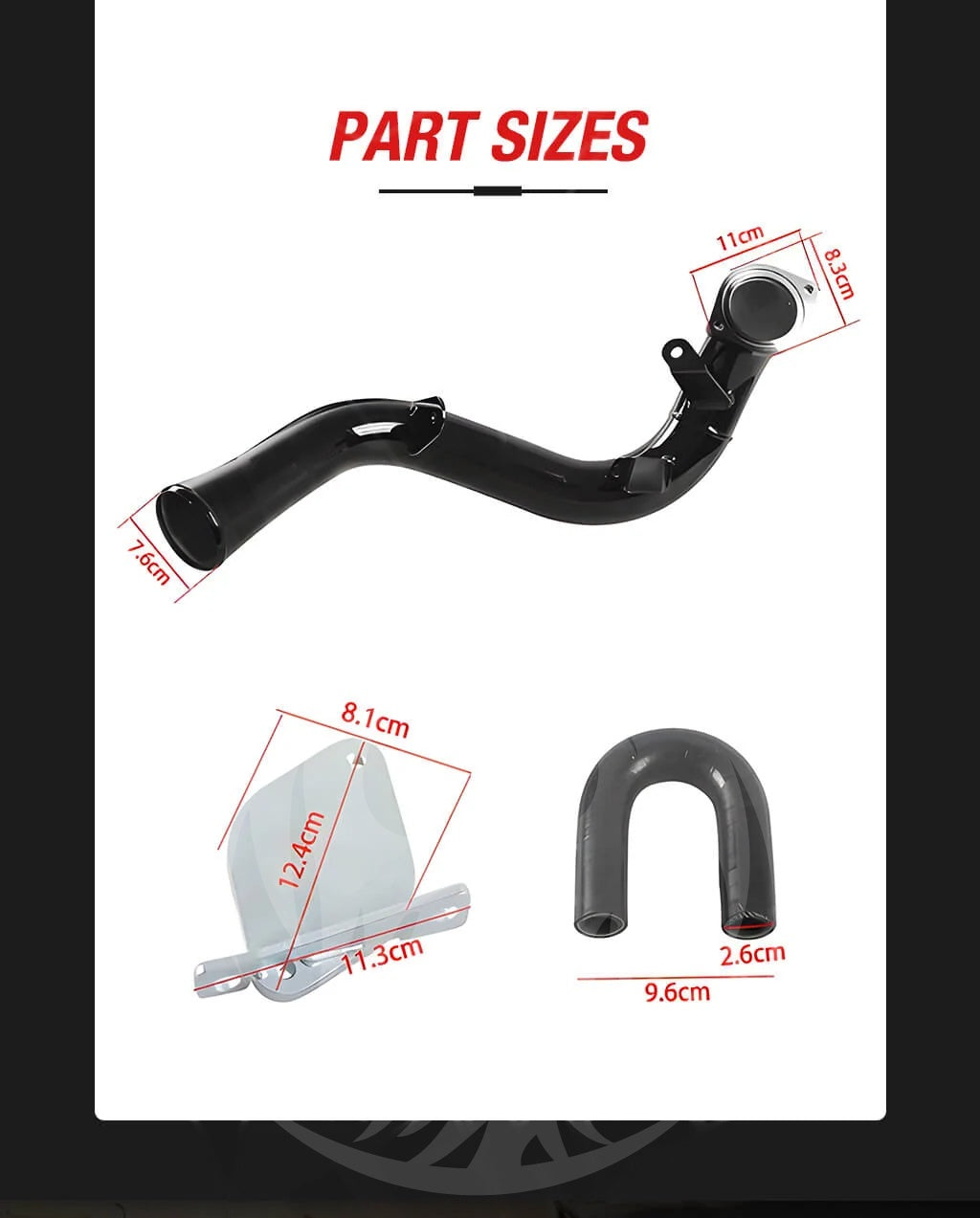 2007.5 2010 LMM Duramax EGR Delete Kit High Flow Intake Elbow Pipe for GMC Chevrolet