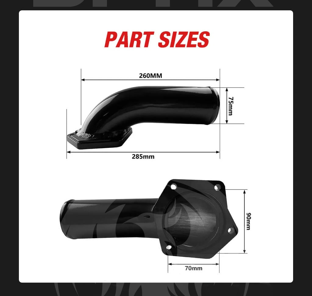 2008 2010 Powerstroke 6.4L EGR Delete Kit w/High Flow Intake Elbow for Ford F250 F350 F450