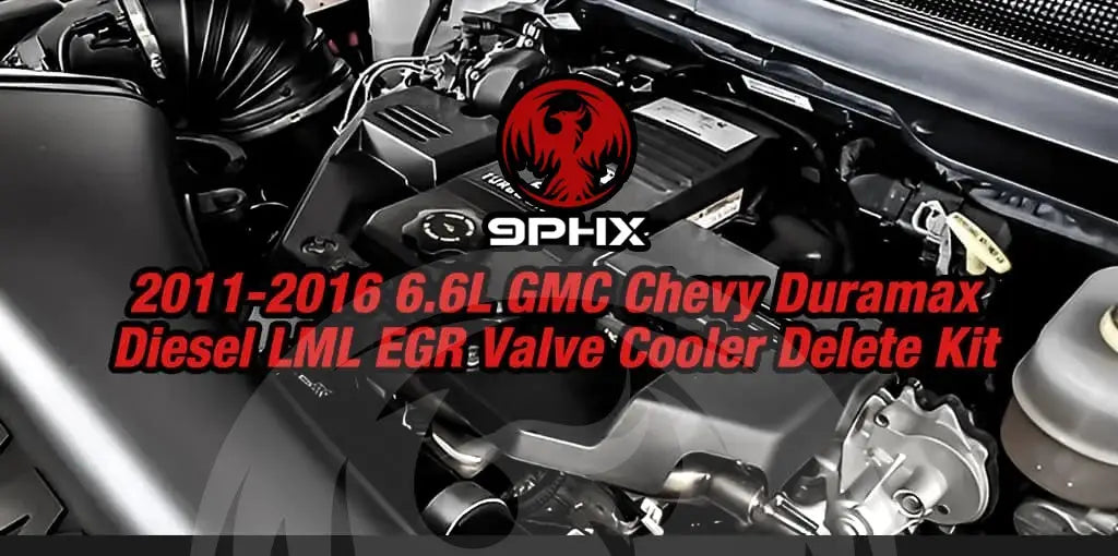 2011 2016 LML Duramax EGR Valve Cooler Delete Kit Black Off Plate for GMC Chevrolet