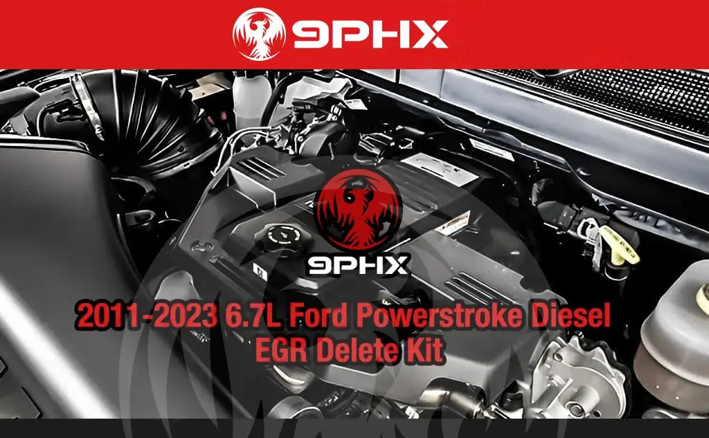 2011 2023 Powerstroke 6.7L EGR Delete Kit w/Coolant Bypass Black for Ford F250 F350 F450 F550