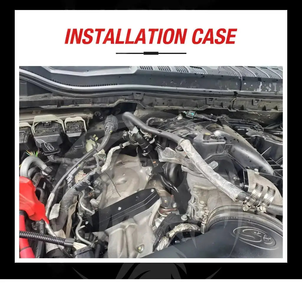 2011 2023 Powerstroke 6.7L EGR Delete Kit w/Coolant Bypass Black for Ford F250 F350 F450 F550