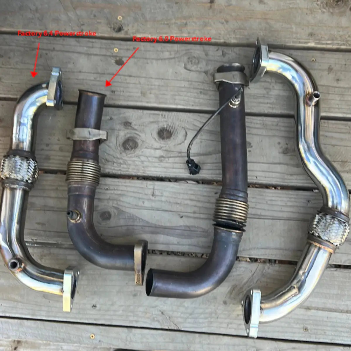 2008-2010 Powerstroke 6.4L Diesel Heavy Duty Exhaust Up-Pipe for Ford