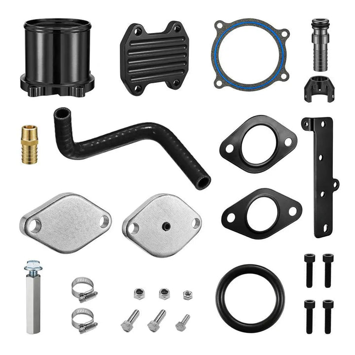 2013-2018 Cummins 6.7L EGR Plate Cooler & Throttle Valve Delete Kit for Dodge Ram 2500 3500 4500 5500 - 9phxracing