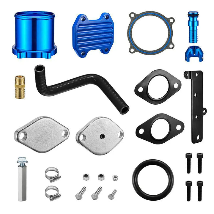 9PHX 2013-2018 Cummins 6.7L EGR Plate Cooler & Throttle Valve Delete Kit for Dodge Ram 2500 3500 4500 5500