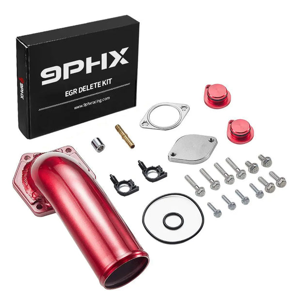 9PHX 2008-2010 Powerstroke 6.4L EGR Delete Kit w/High Flow Intake Elbow for Ford F250 F350 F450