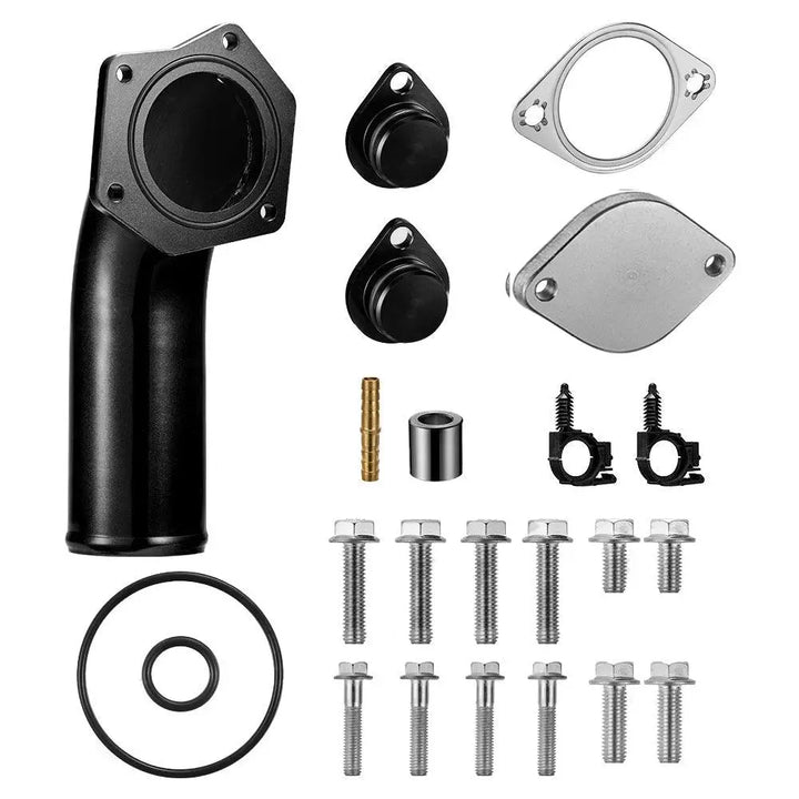 9PHX 2008-2010 Powerstroke 6.4L EGR Delete Kit w/High Flow Intake Elbow for Ford F250 F350 F450